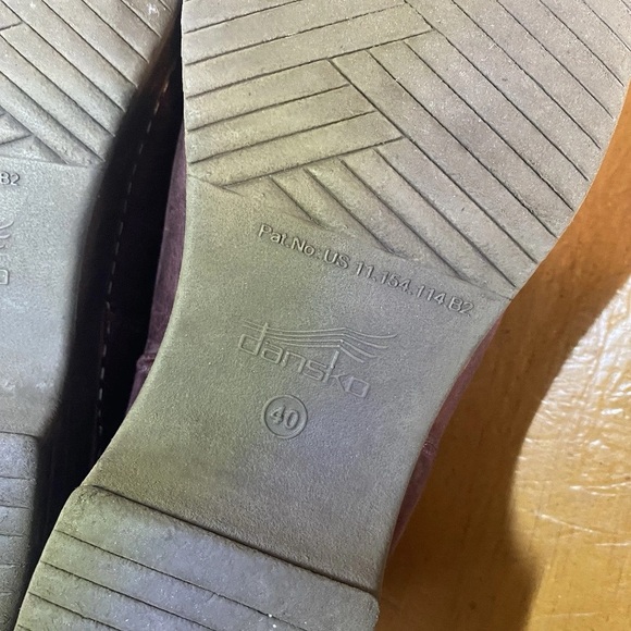 Dansko Women’s 9 9.5 (40) Brenna Red Burgundy Leather Clog Slip On Professional - Picture 10 of 10